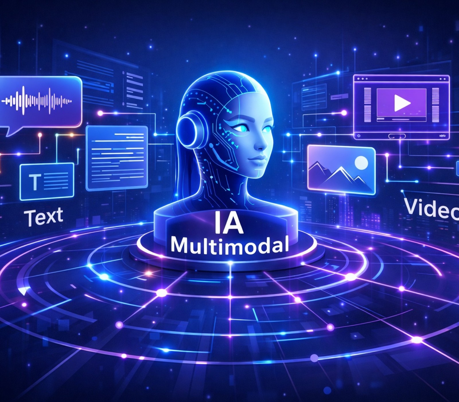IA Multimodal: A Nova Fronteira da Inteligência Artificial (Texto, Imagem, Vídeo e Voz Integrados)