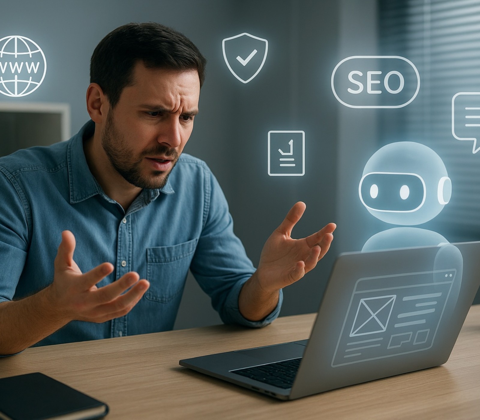 Por que é tão difícil para usuários comuns criar um site profissional, mesmo com a ajuda da IA?